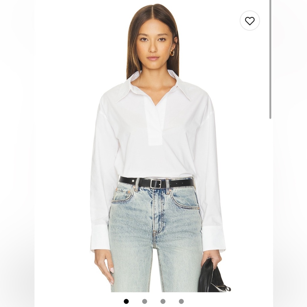 Rue Sophie Brooke Shirt in Alabaster Size XS